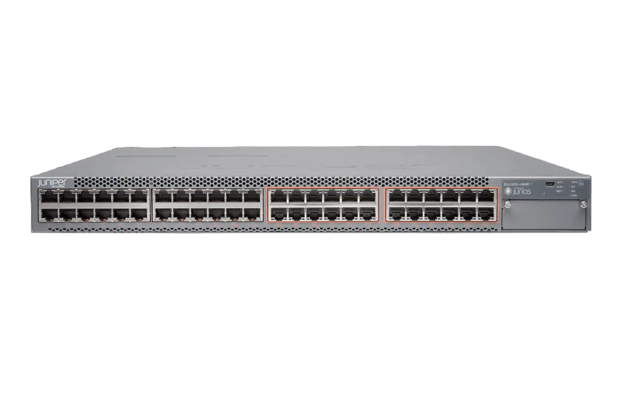 Juniper Networks EX4300-48MP EX4300 24x 1G PoE+ 24x mGig PoE++ 95W 4x 40G QSFP+ Layer 3 <tc>công tắc mạng</tc> - | MỚI