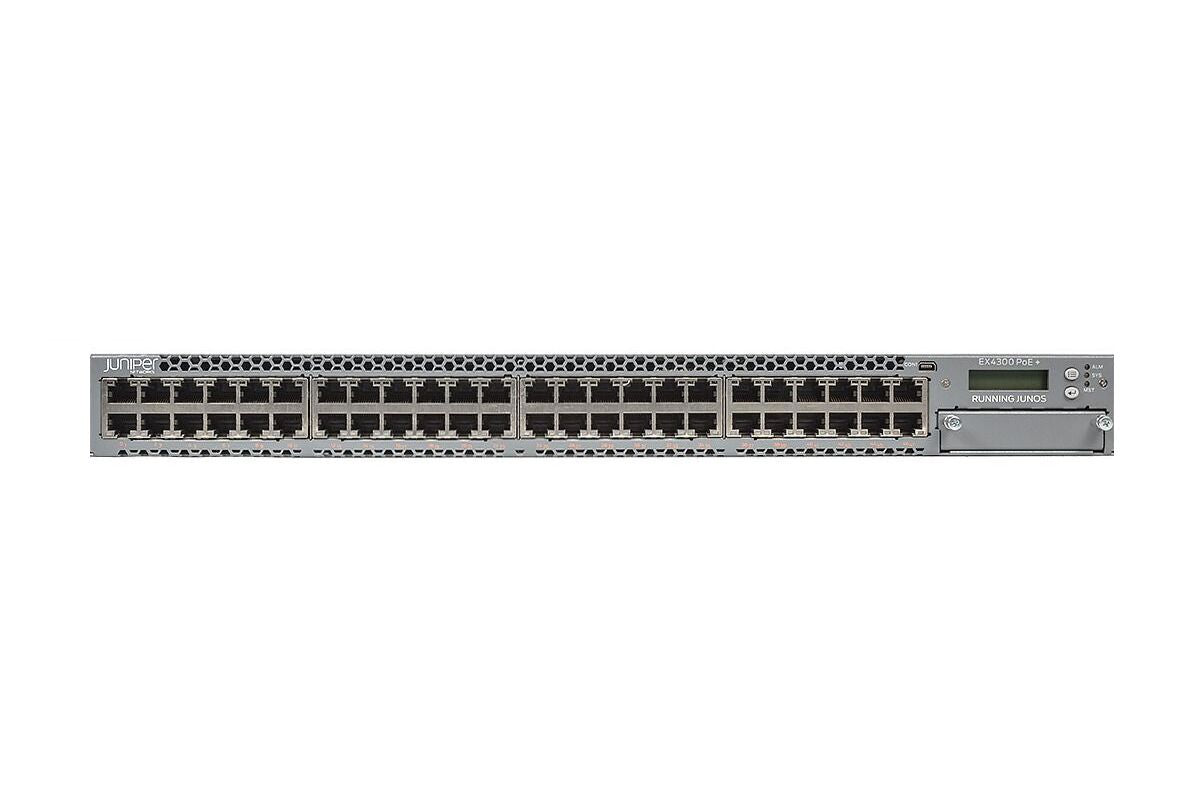 Juniper Networks EX4300-48P EX4300 48端口千兆以太网PoE+ 950W 4x 40G QSFP+ 三层交换机 <tc>交换机</tc> | 二手