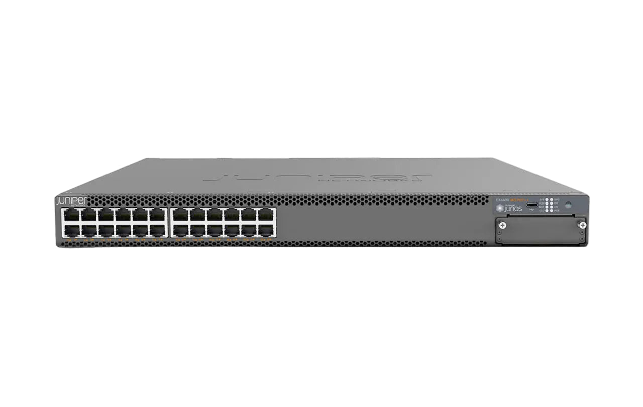Juniper EX4400-24P EX4400 24포트 기가비트 PoE++ 1806W 2x 100G 업링크 MACsec 액세스 <tc>네트워크 스위치</tc> - | 새로운 메인 이미지