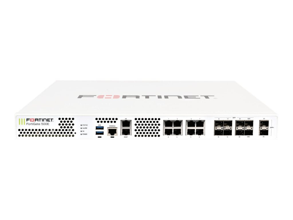 FORTINET FORTIGATE-500E ハードウェア ファイアウォール 33 MBIT/S 1U |使用済み