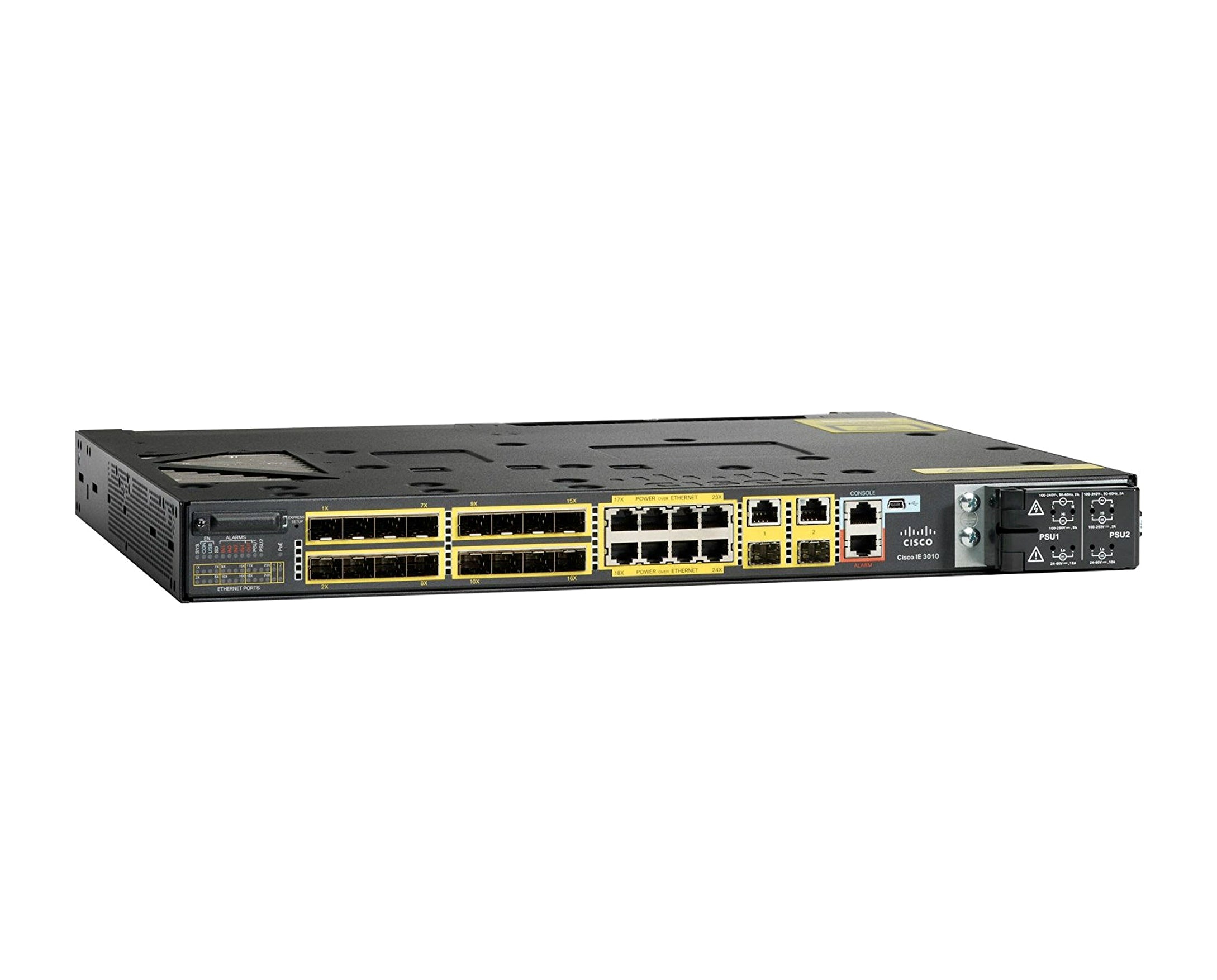 Cisco IE-3010-16S-8PC Ethernet Switch - 16x FE SFP Ports 8x PoE 2x Dual GE | NEW Main image