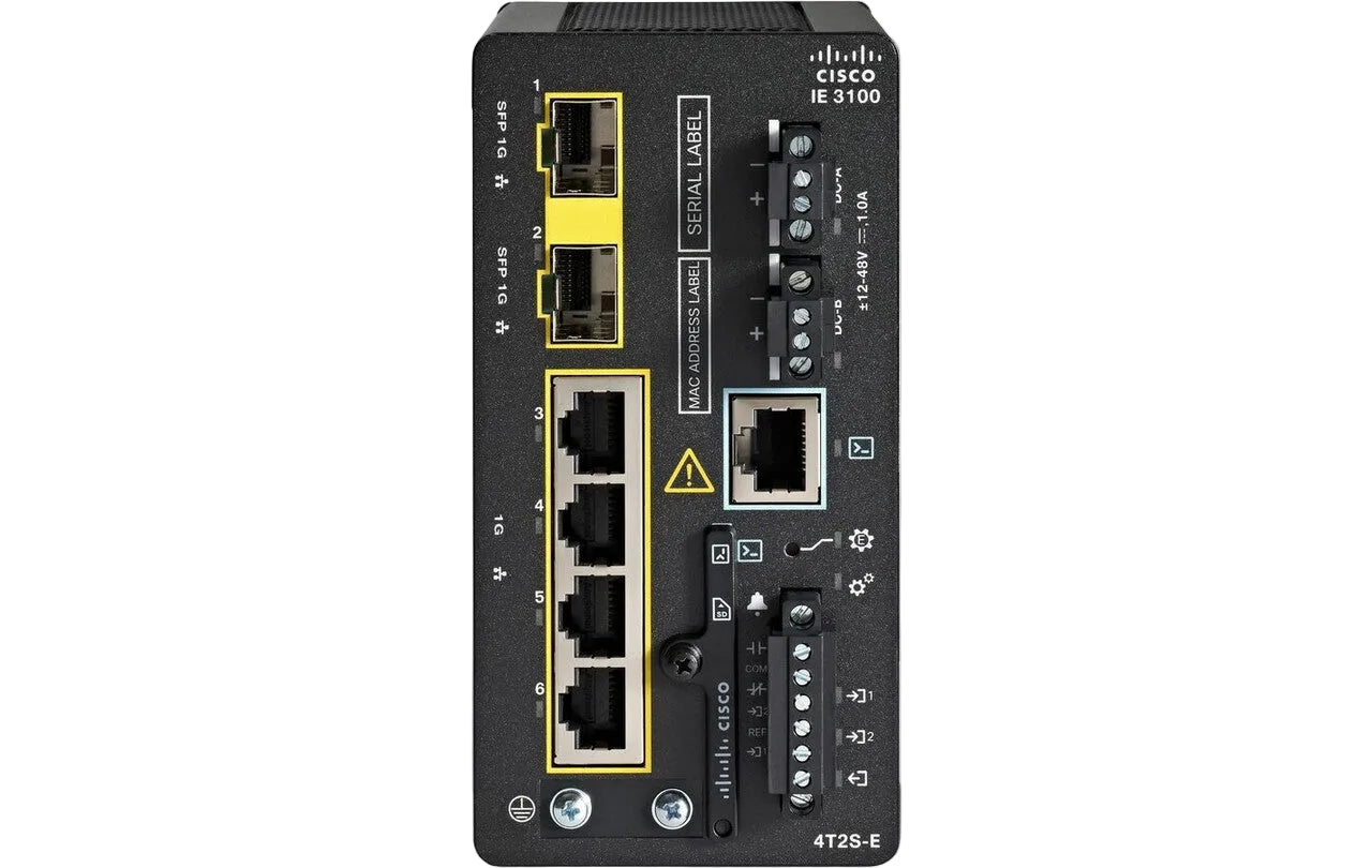 Cisco IE-3100-4T2S-E Catalyst IE3100 Bộ chuyển mạch công nghiệp chắc chắn 4 cổng GE 2 cổng SFP <tc>công tắc mạng</tc> | ĐÃ QUA SỬ DỤNG Hình ảnh chính