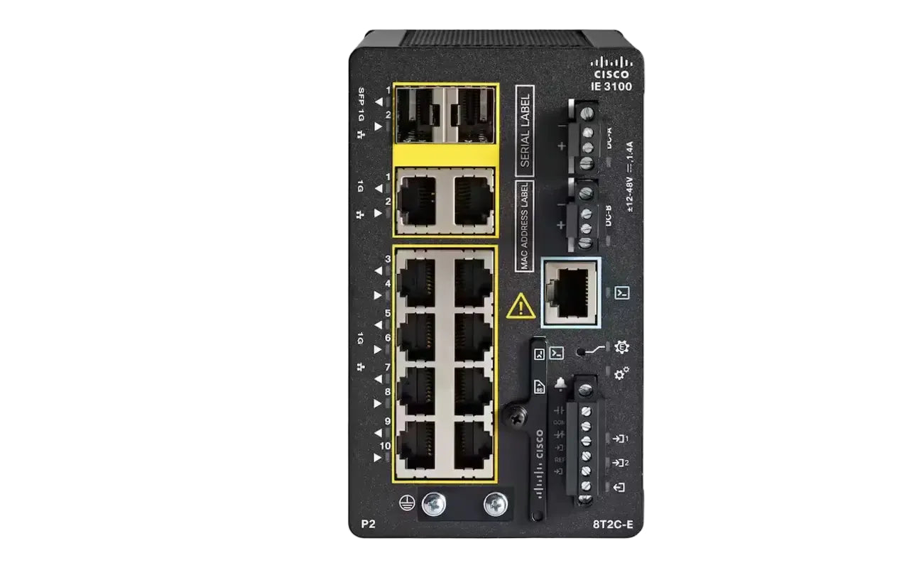 Cisco IE-3100-8P2C-E Catalyst IE3100 8端口千兆以太网PoE+ 240W 2x组合式工业DIN导轨 <tc>交换机</tc> - | 新