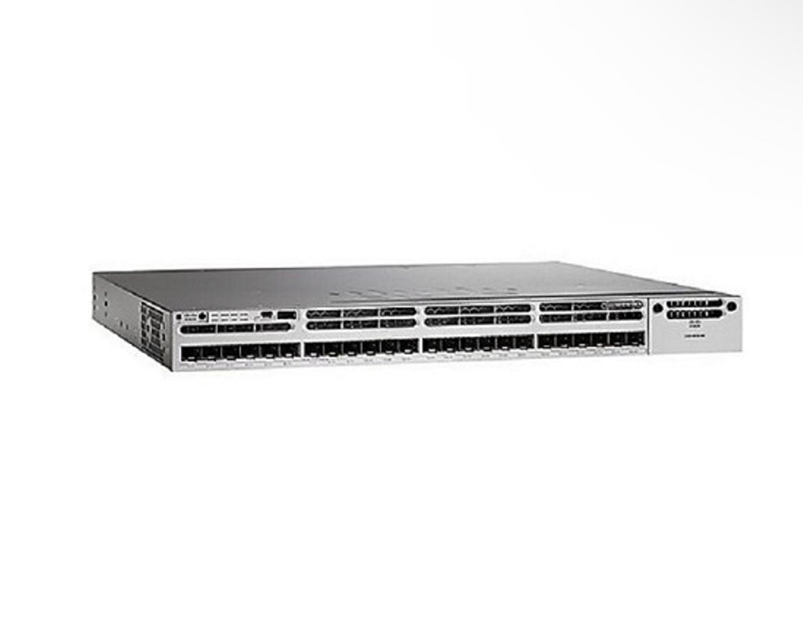 Cisco WS-C3850-24XS-E IP 服務 <tc>交換機</tc> 24 個 SFP+ 乙太網路連接埠 715WAC 電源供應器 - | 新品 主圖