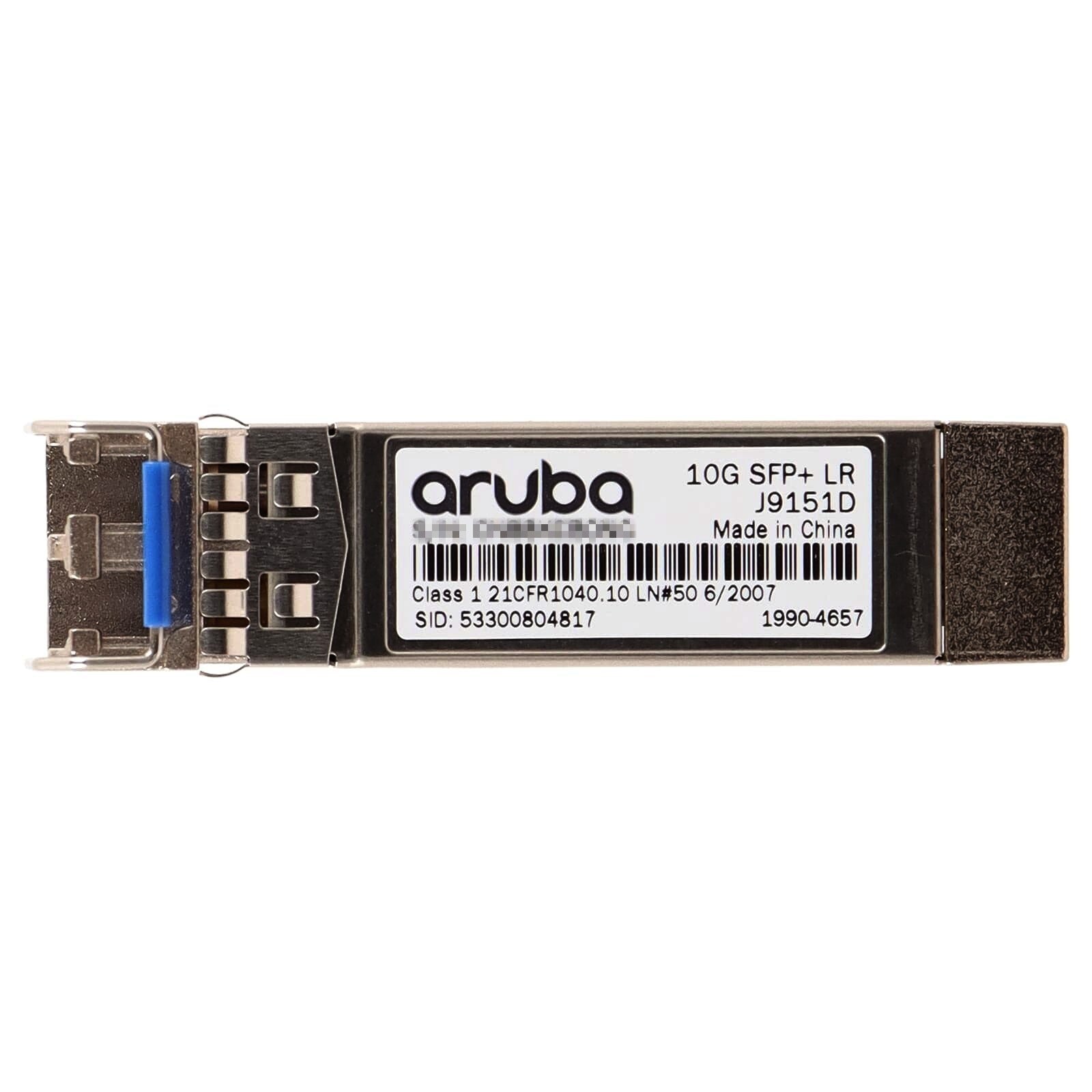 HPE Aruba J9151D Aruba CX 10GBASE-LR SFP+ 1310nm 10km Single-Mode Fiber Transceiver - | NEW