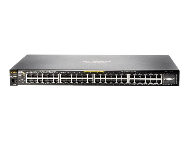HPE Aruba J9772A 2530 48-Port GbE PoE+ 382W 4x 1G SFP Fanless Layer 2 Managed Switch | USED