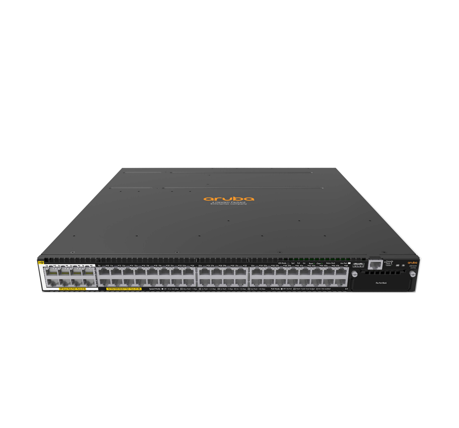 HPE Aruba JL073A - 3810M 24G PoE+ 1-slot Switch - | NEW
