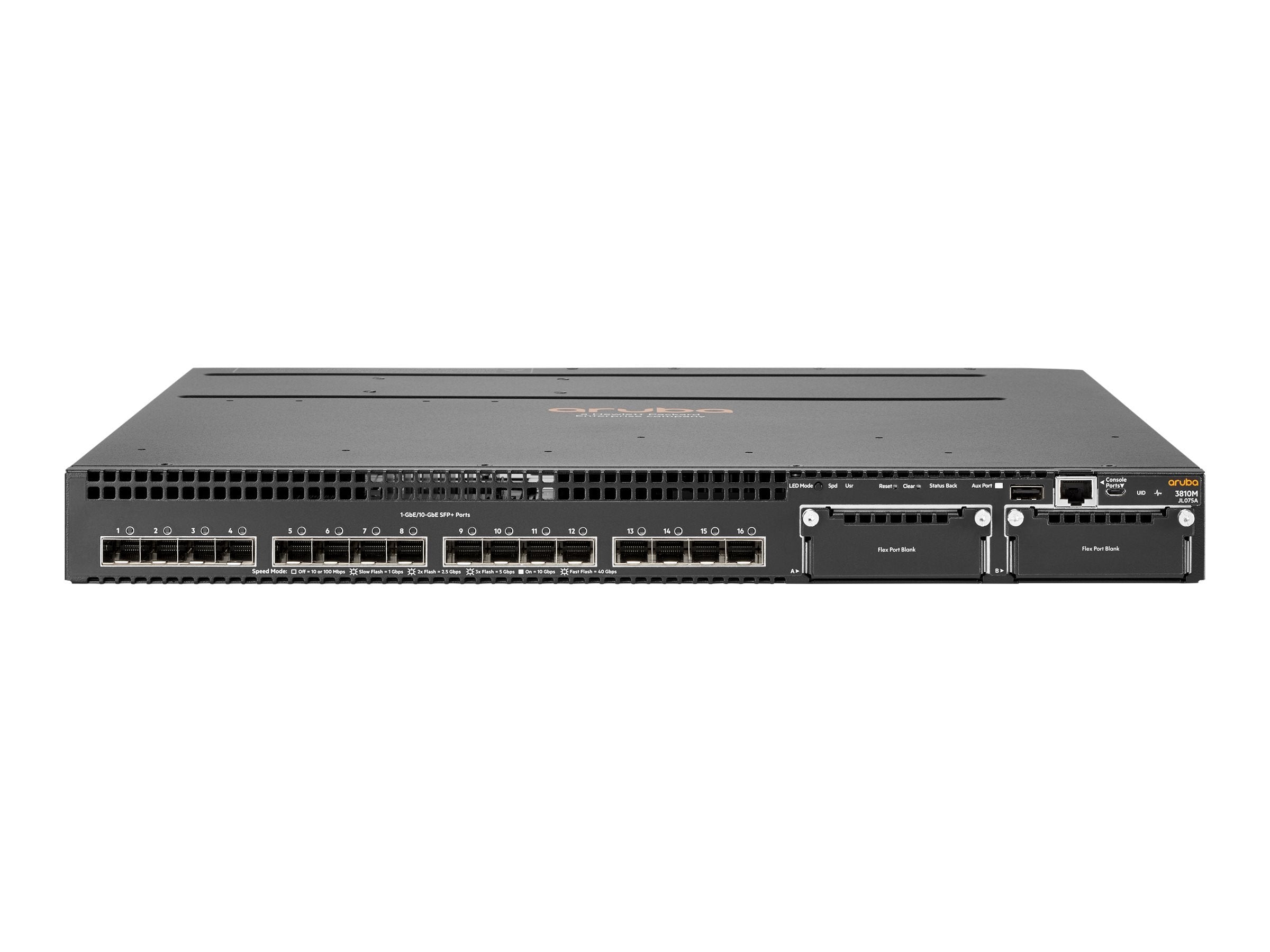 HPE Aruba JL075A 3810M 16x 1/10G SFP+ 2-Slot 480 Gbps MACsec No PoE L3 Managed <tc>Switch</tc> | GEBRAUCHT