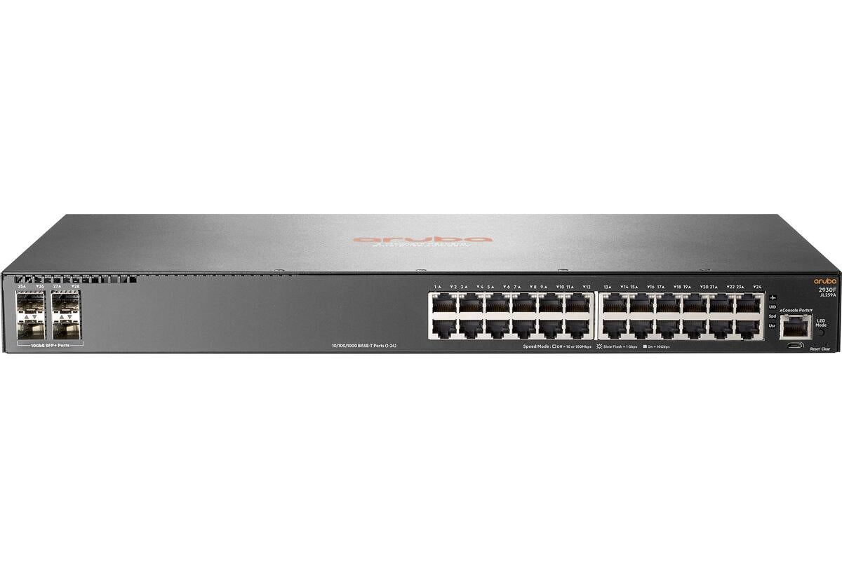 HPE Aruba JL254A 2930F 48端口千兆以太网交换机，4个1G/10G SFP+端口，三层管理型交换机 <tc>交换机</tc> | 二手