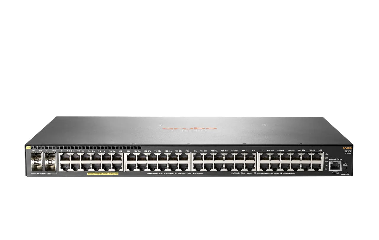 HPE Aruba JL263A 2930F 24端口千兆以太网PoE+ 4个1G/10G SFP+ 三层管理型交换机 <tc>交换机</tc> | 二手