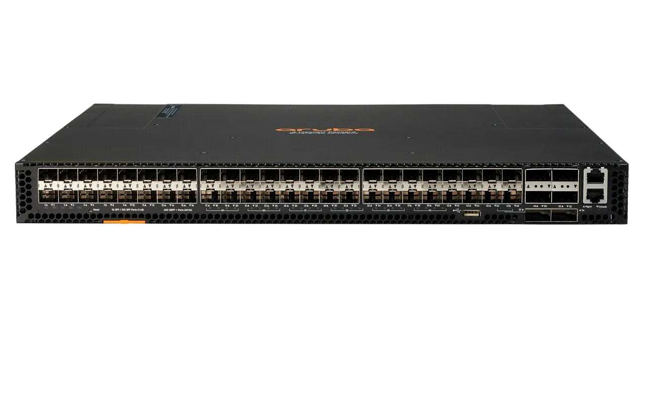 HPE Aruba JL479A CX 8320 48x 10G SFP+ 6x 40G QSFP+ 2.56 Tbps VSX Campus Core Switch Bundle | USED Main image