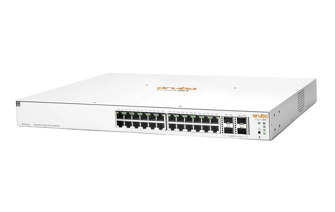 HPE Aruba JL683A Instant On 1930 24 ports GbE PoE+ 195 W 4 x 10G SFP+ Smart <tc>Switch</tc> | OCCASION