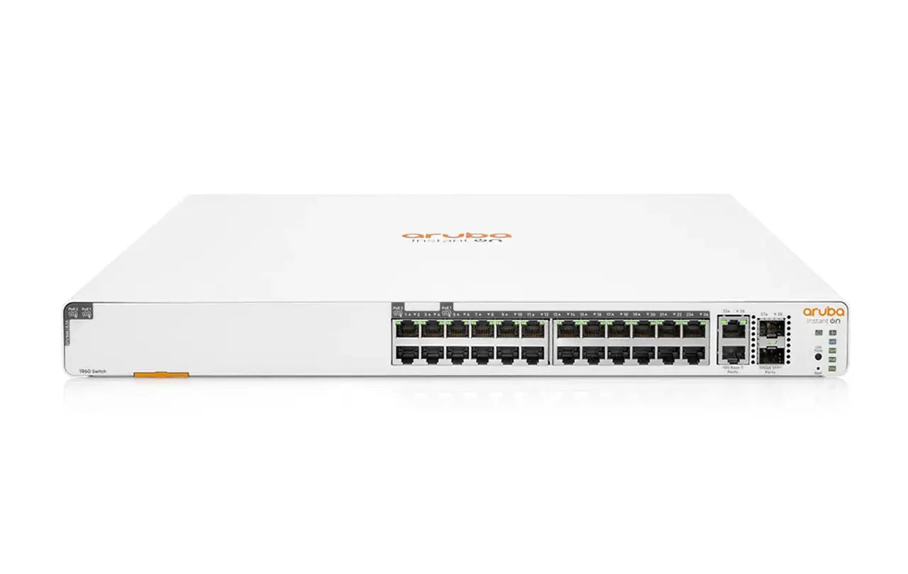 HPE Aruba JL807A Instant On 1960 24-Port GbE PoE+ Class 4/6 Smart-Managed <tc>công tắc mạng</tc> | ĐÃ QUA SỬ DỤNG
