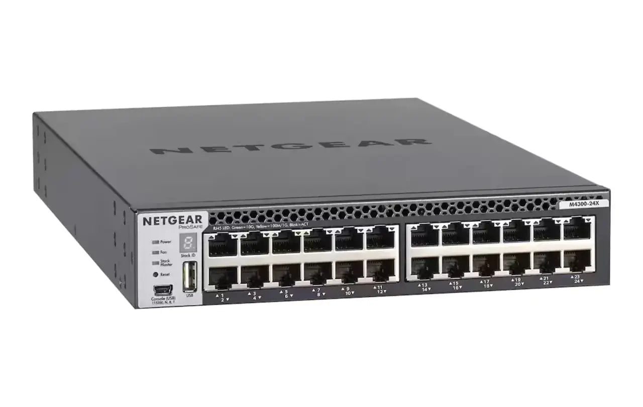 NETGEAR M4300-24X ProSAFE M4300 24-Port 10GBASE-T 4x SFP+ Layer 3 Stackable Managed Switch - | NEW Main image