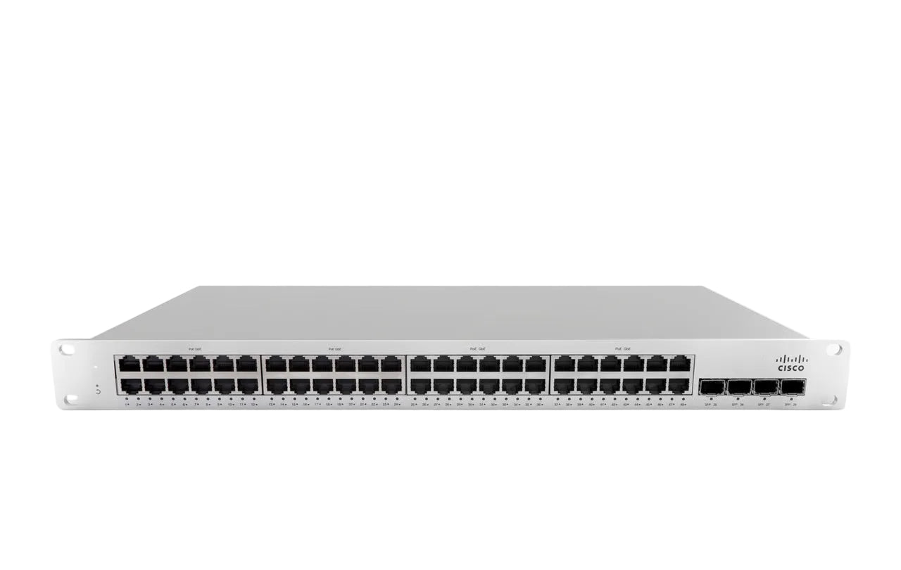 Cisco Meraki MS150-48MP-4X MS150 48端口 mGig PoE++ 740W 4x 10G SFP+ 云管理型交换机 <tc>交换机</tc> - | 新