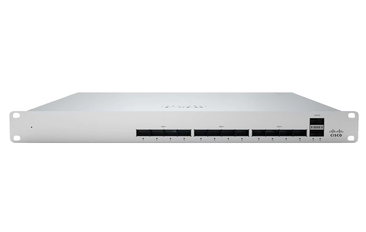 Cisco Meraki MS450-12-HW MS450 12x 40G QSFP+ 2x 100G 1.36 Tbps 400G Stack Cloud Managed <tc>công tắc mạng</tc> - | MỚI Hình ảnh chính