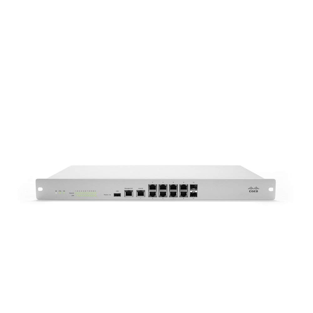 Cisco Meraki MX100-HW MX100 Cloud được quản lý 750 Mbps SD-WAN 8x GbE 2x SFP Thiết bị bảo mật - | MỚI
