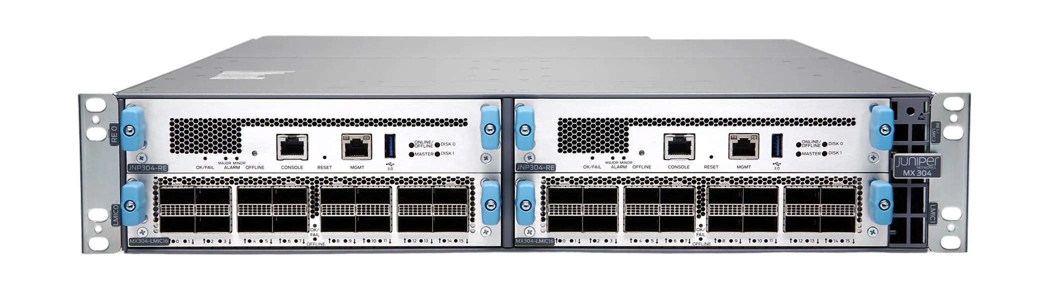 Juniper MX304-BASE Universelle Routing-Plattform 4,8 Tbit/s 2RU Trio Edge Router-Gehäuse – | NEU