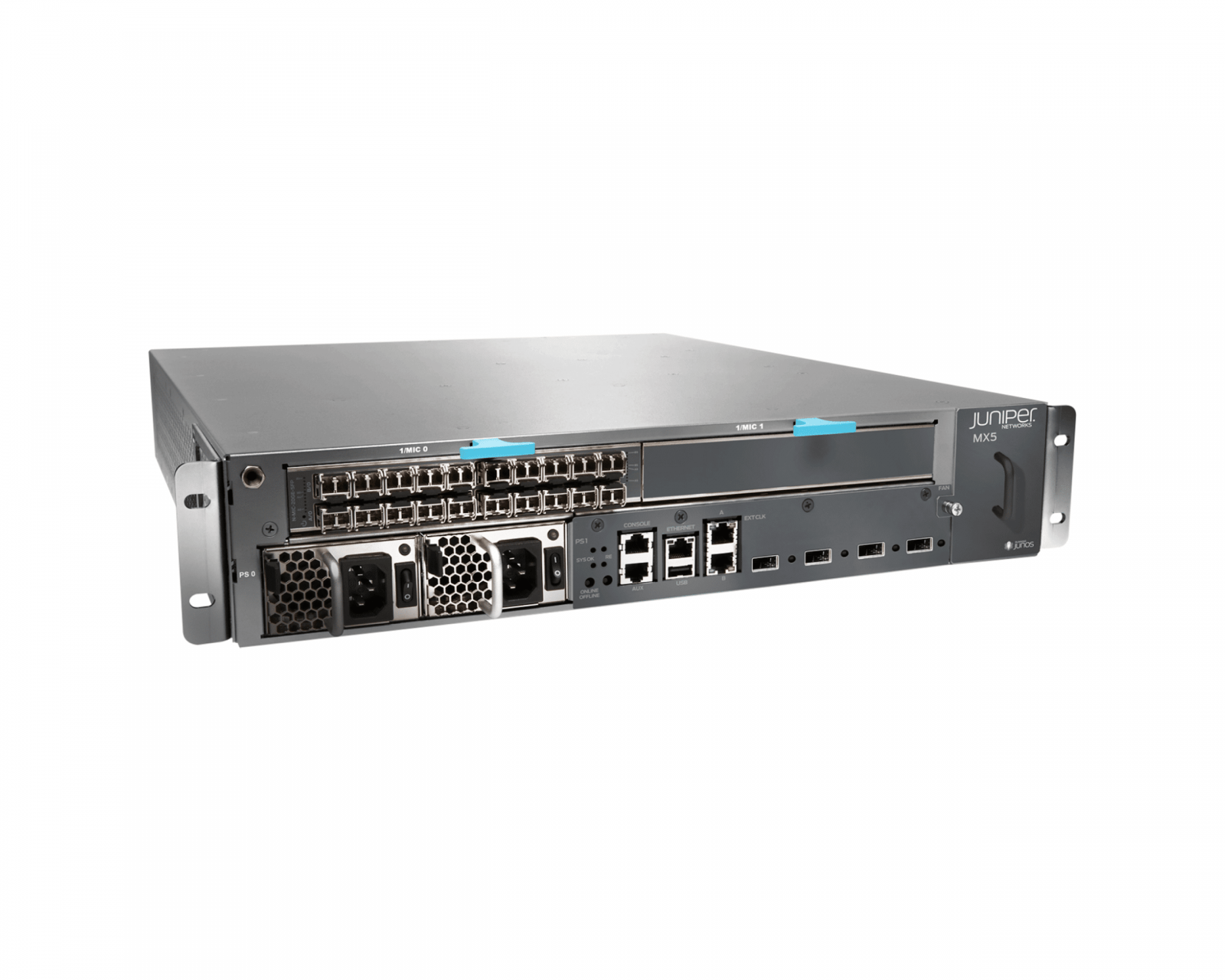 Juniper MX5-T-AC Router w/ Timing Support MIC-3D-20GE-SFP Dual PWR-MX80-AC | USED