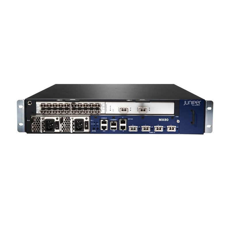 JUNIPER MX80-T-AC 라우터, AC 전원 2개, 마이크 빈 팬 3개 포함 CHAS-MX80-T-S-C - | 새로운 메인 이미지