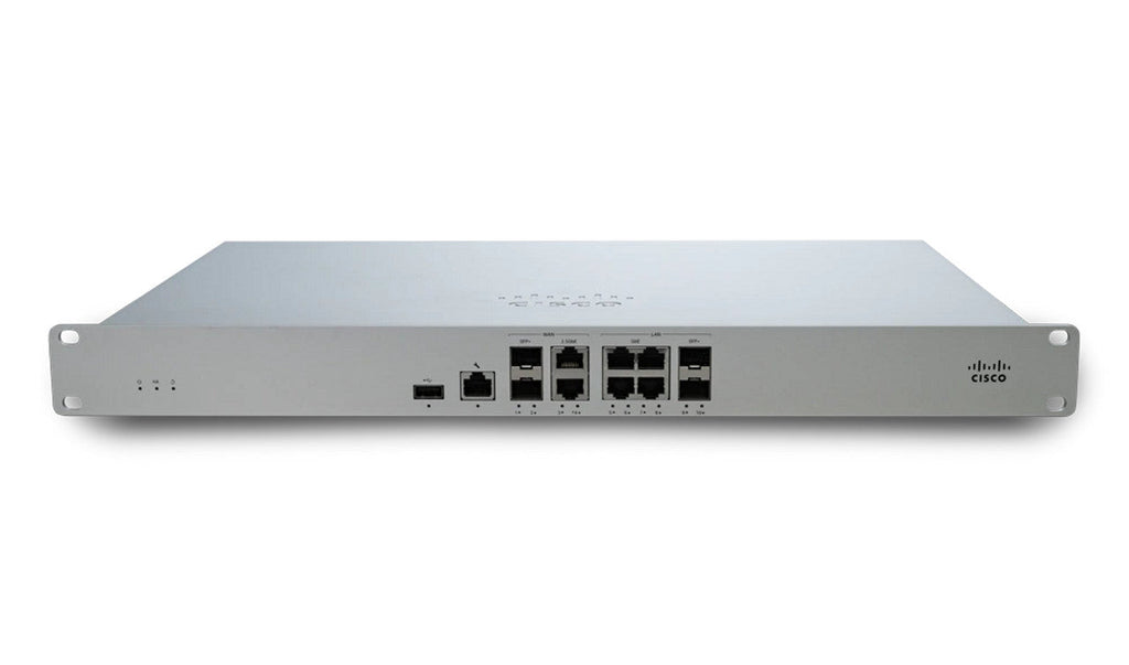 Cisco Meraki MX85-HW 1 Gbps 8x GbE 2x SFP 500 Mbps VPN Thiết bị bảo mật được quản lý trên đám mây - | MỚI