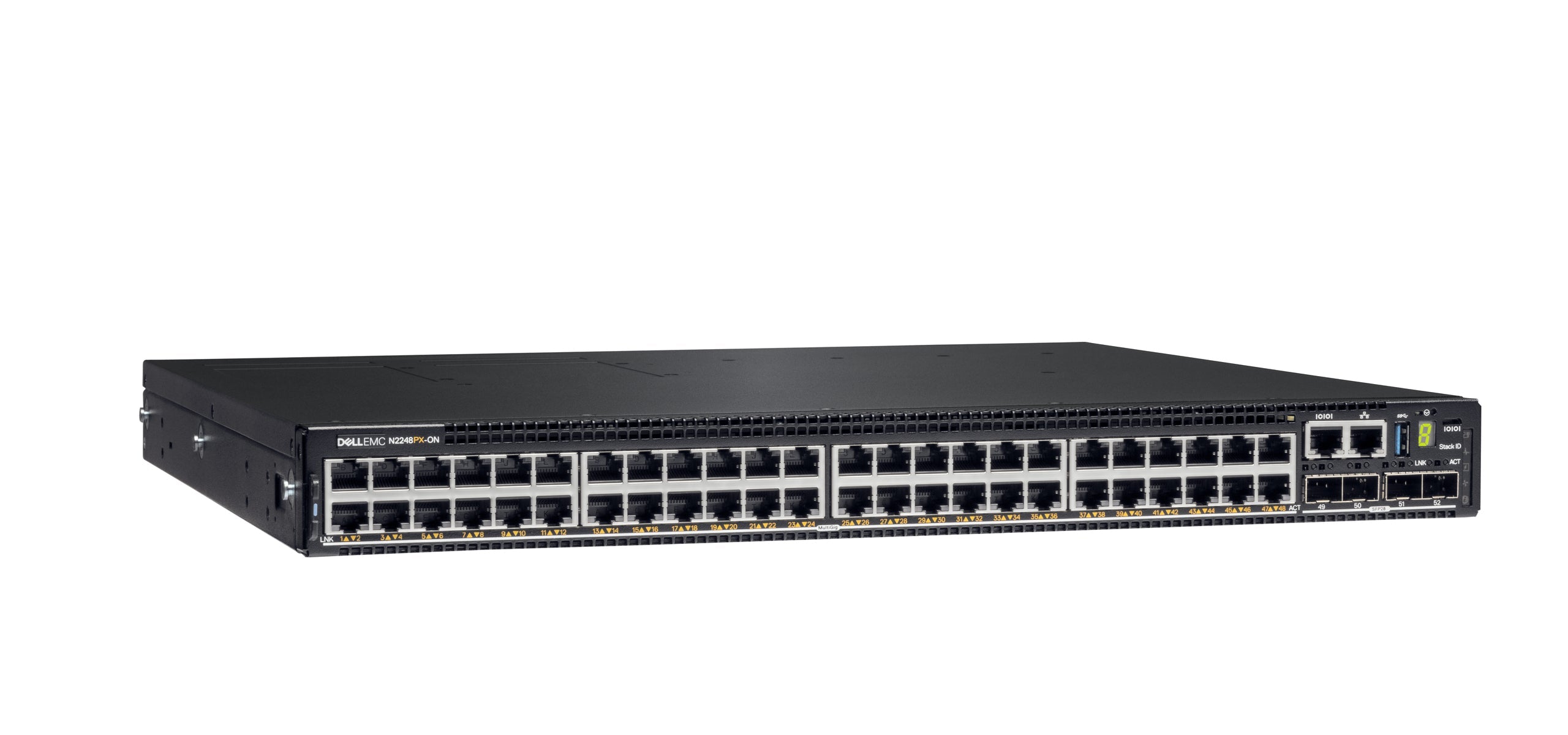Dell N2248PX-ON 48x 1/2,5G Multi-Gig PoE 60W 4x 25G SFP28 600 Gbit/s Stackable L3 <tc>Switch</tc> | GEBRAUCHT