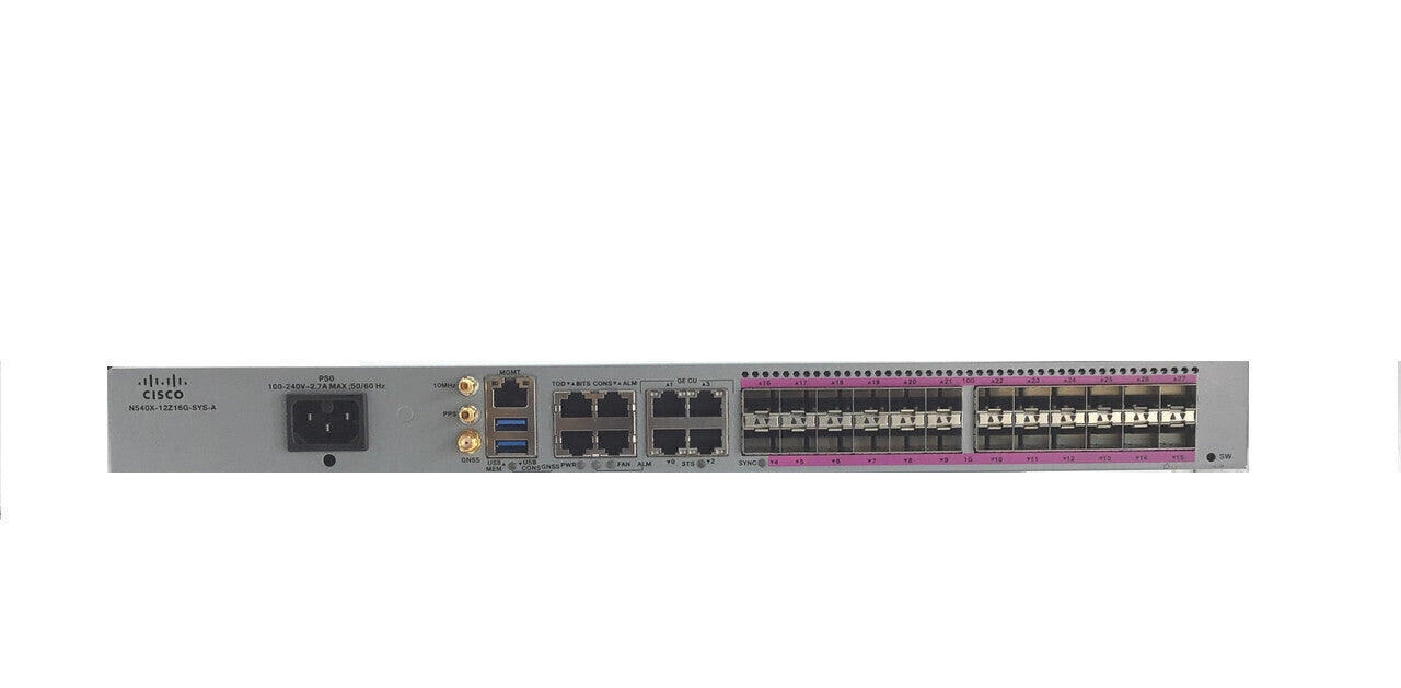 Cisco N540X-12Z16G-SYS-A 12x1G SFP 4x1G 12x10G 라우터 | 사용된