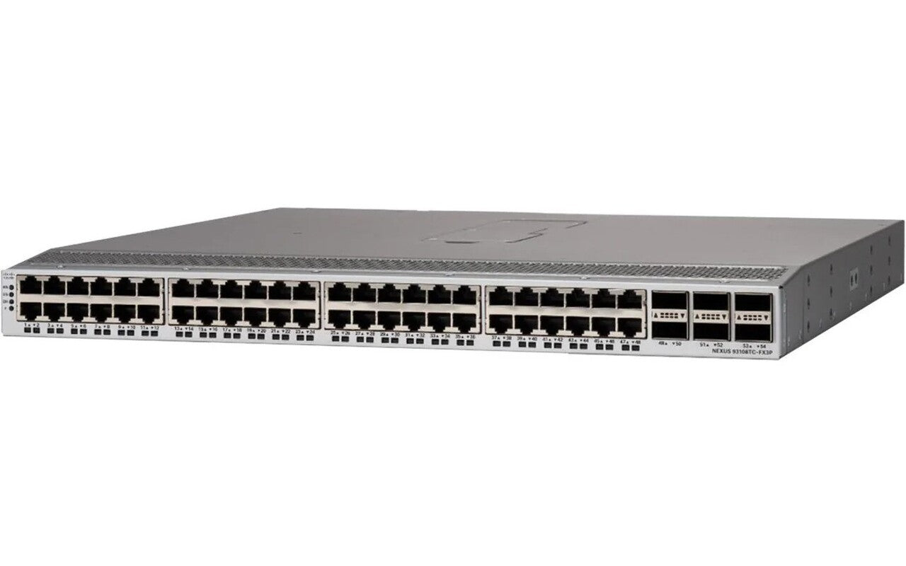 Cisco N9K-C93108TC-FX3P Nexus 9300-FX3 48-Port MultiGig UPoE RJ45 6x 40/100G QSFP28 Rechenzentrum <tc>Switch</tc> | GEBRAUCHT