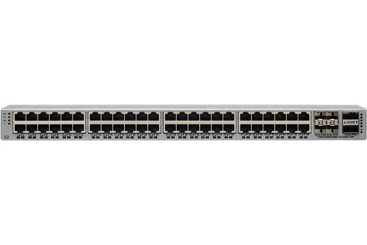 Cisco N9K-C9348GC-FX3 Nexus 9300-FX3 48x 1G BASE-T 4x 25G SFP28 2x 100G QSFP28 Rechenzentrum <tc>Switch</tc> | GEBRAUCHT