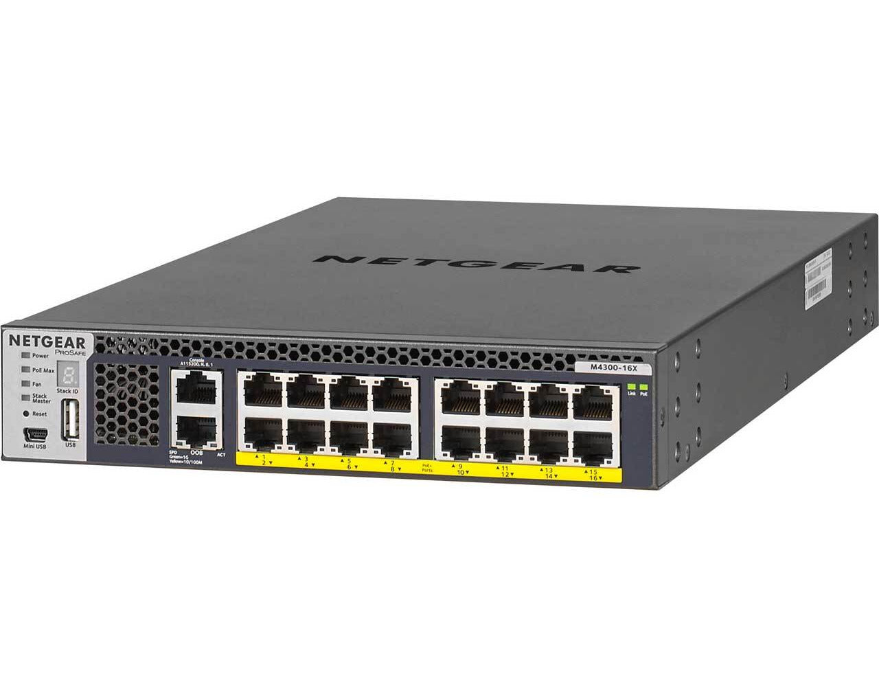 NETGEAR M4300-16X XSM4316PA 16-Port 10G/Multi-Gig RJ45 PoE+ Switch | USED Main image