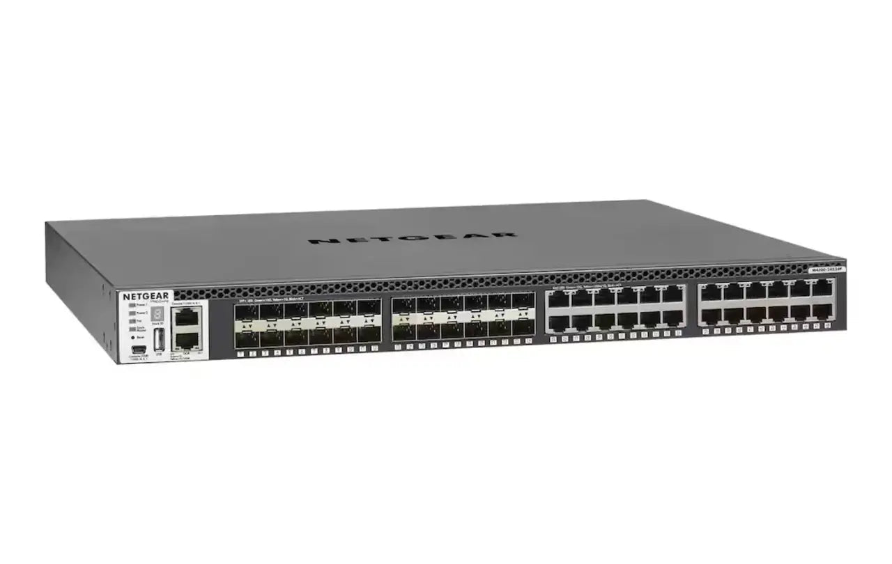 NETGEAR M4300-24X24F XSM4348S-100NES 24-Port RJ45 & 24-Port SFP+ 10G Switch - | NEW Main image