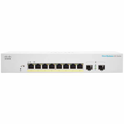 （新品）思科商務 220 系列智能 <tc>交換機</tc>是 - CBS220-8P-E-2G 主圖