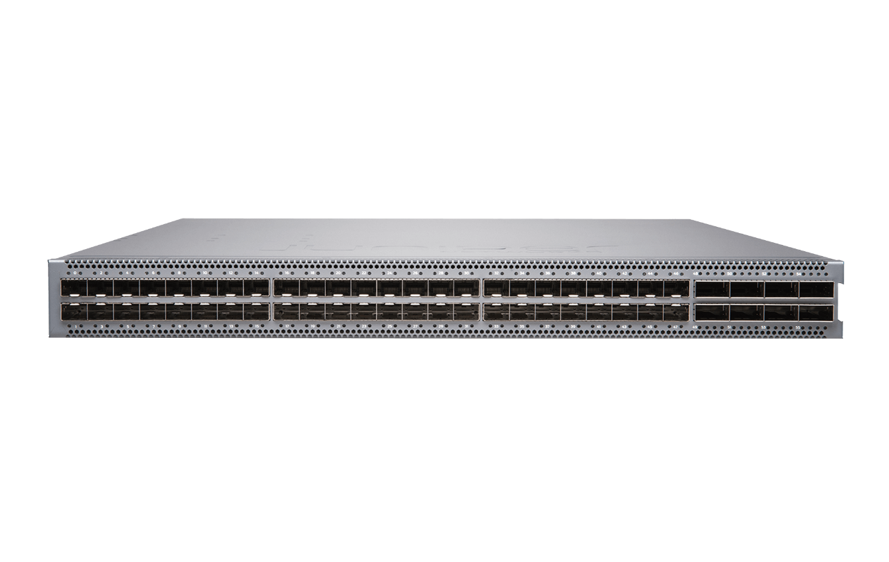 JUNIPER QFX5120-48Y-AFO Switch - 48 port 1GbE/10GbE/25GbE and 100GbE Uplink ports QFX5120-48Y - QFX5120 Series - | NEW