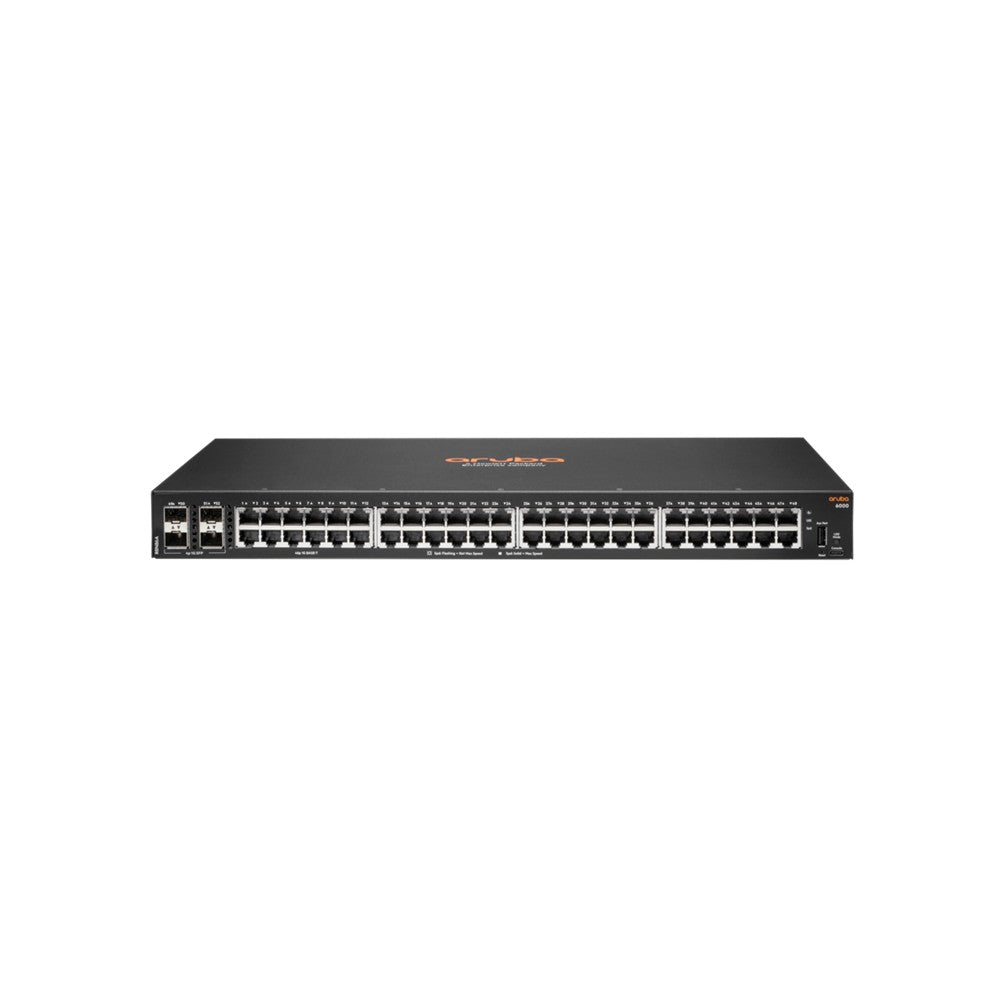 HPE Aruba R8N86A CX 6000 48-Port GbE Non-PoE 4x SFP Layer 2 Managed Switch - | NEW