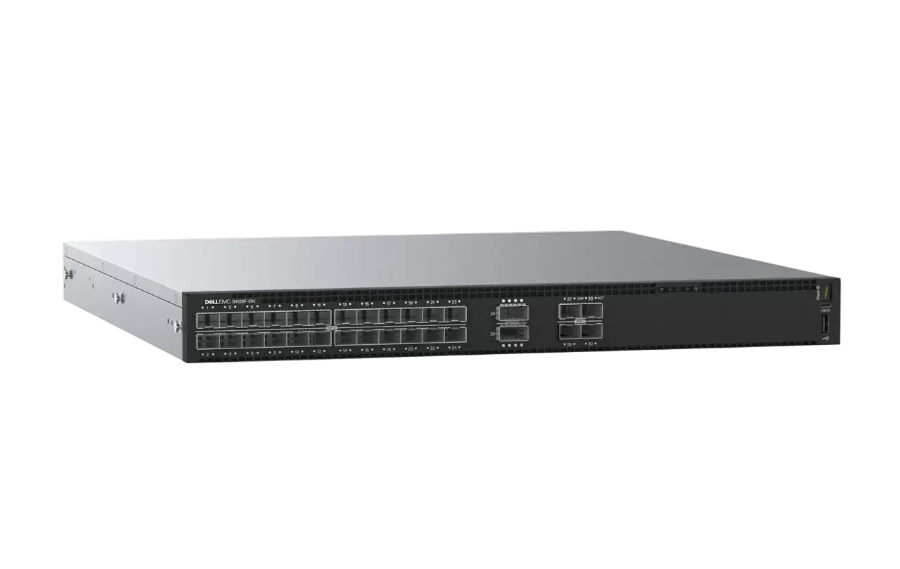 Dell EMC S4128F-ON S4100-ON 28-Port 10GbE SFP+ 2x 100G QSFP28 Layer 3 Ethernet <tc>Switch</tc> - | NEU