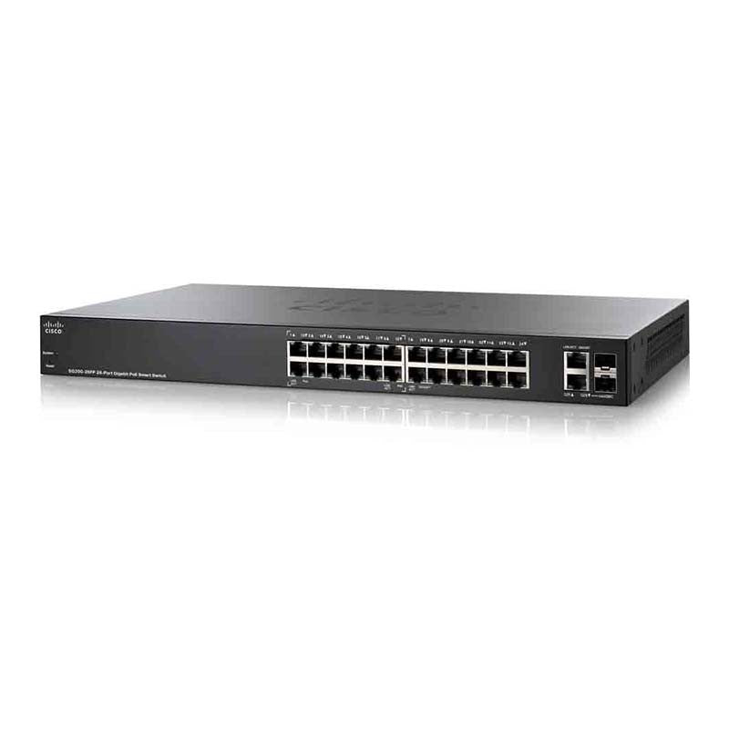Bộ định tuyến thông minh CISCO SG200-26FP-NA 26 cổng Gigabit Full-PoE <tc>công tắc mạng</tc> - | MỚI