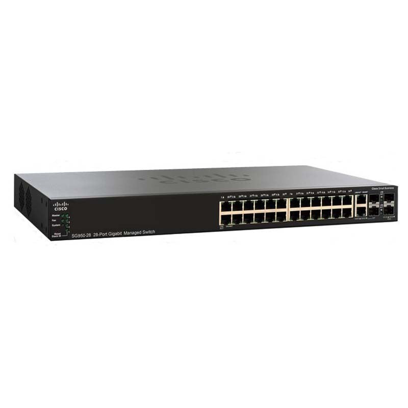 Bộ chuyển mạch PoE Gigabit quản lý cổng CISCO SG350-28P-K9-NA <tc>công tắc mạng</tc> - | MỚI