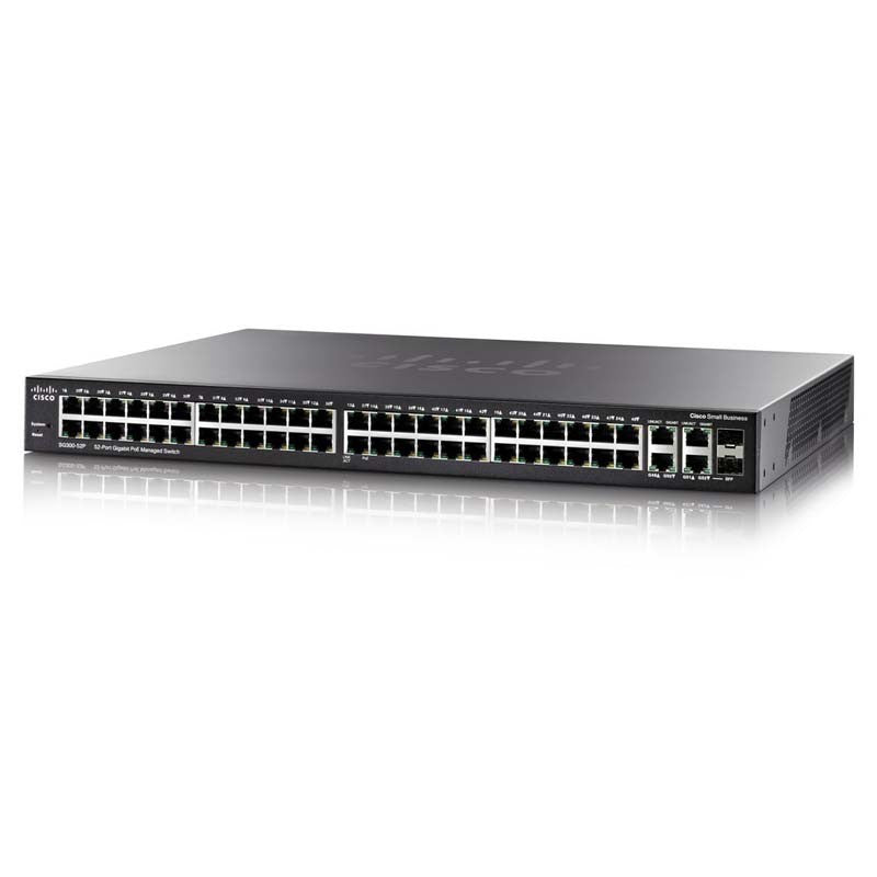 CISCO SG350-52P-K9 52-PORT POE STACKABLE MANAGED SWITCH SG350-52P-K9-NA | USED Main image