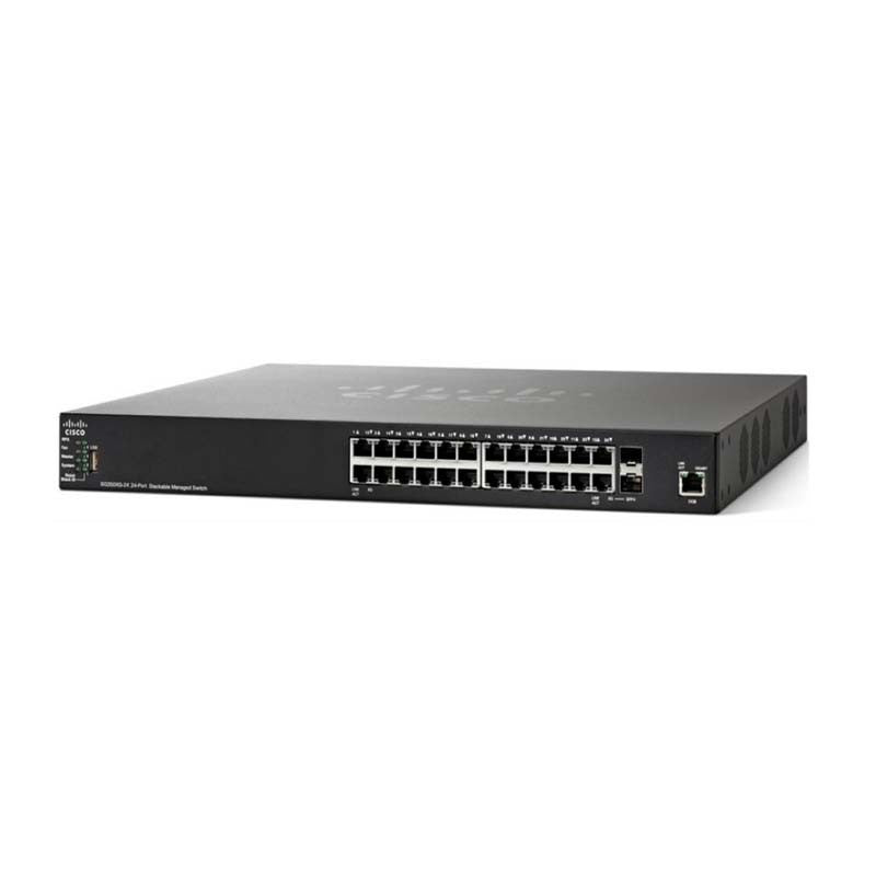 CISCO SG350X-24MP-K9-NA - 24 PORT POE STACKABLE SWITCH SG350X | USED Main image