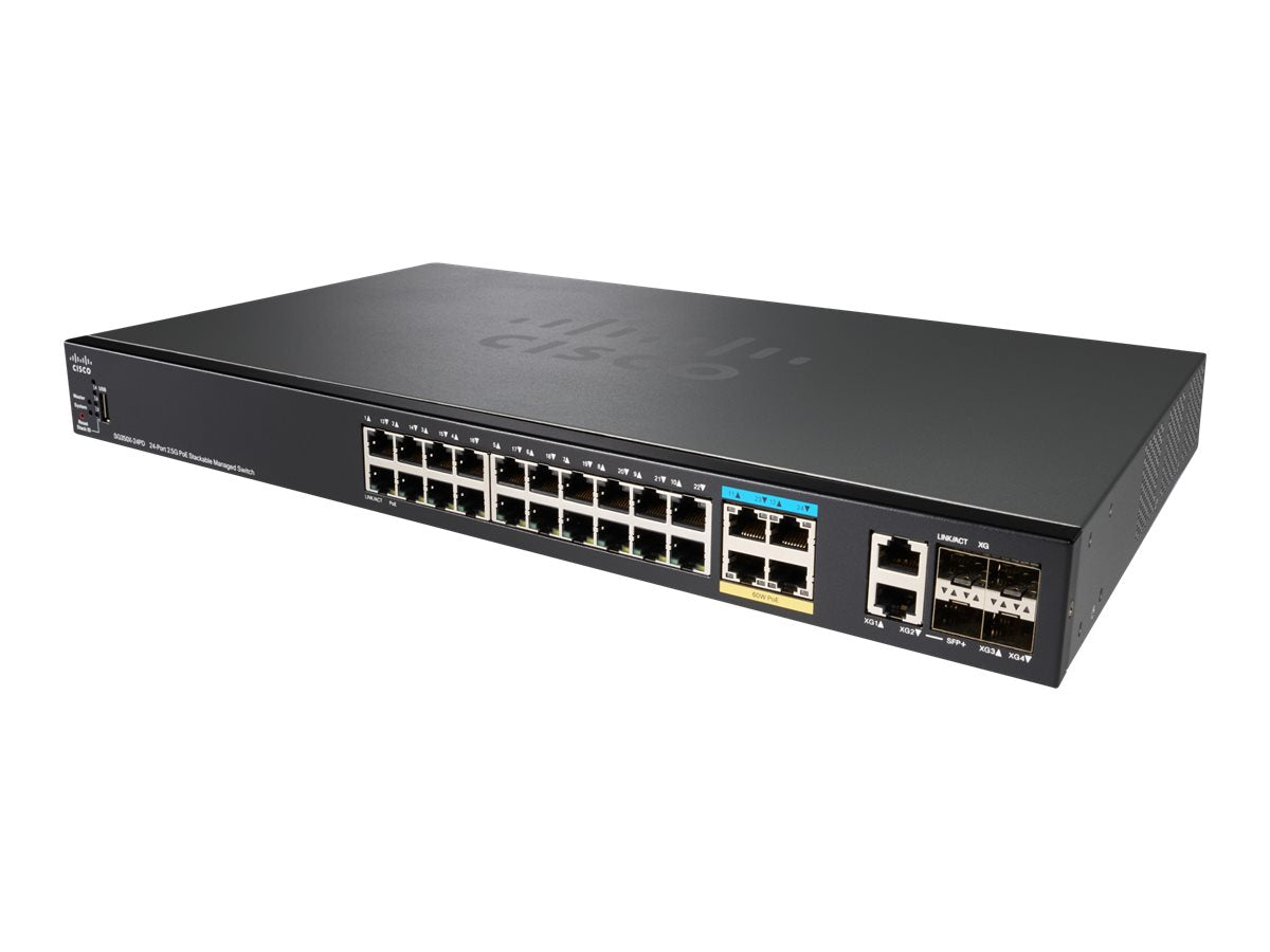 CISCO SG350X-24PD-K9 <tc>Switch</tc> 24 PORTS GÉRÉS ET EMPILABLES - | NOUVEAU Image principale