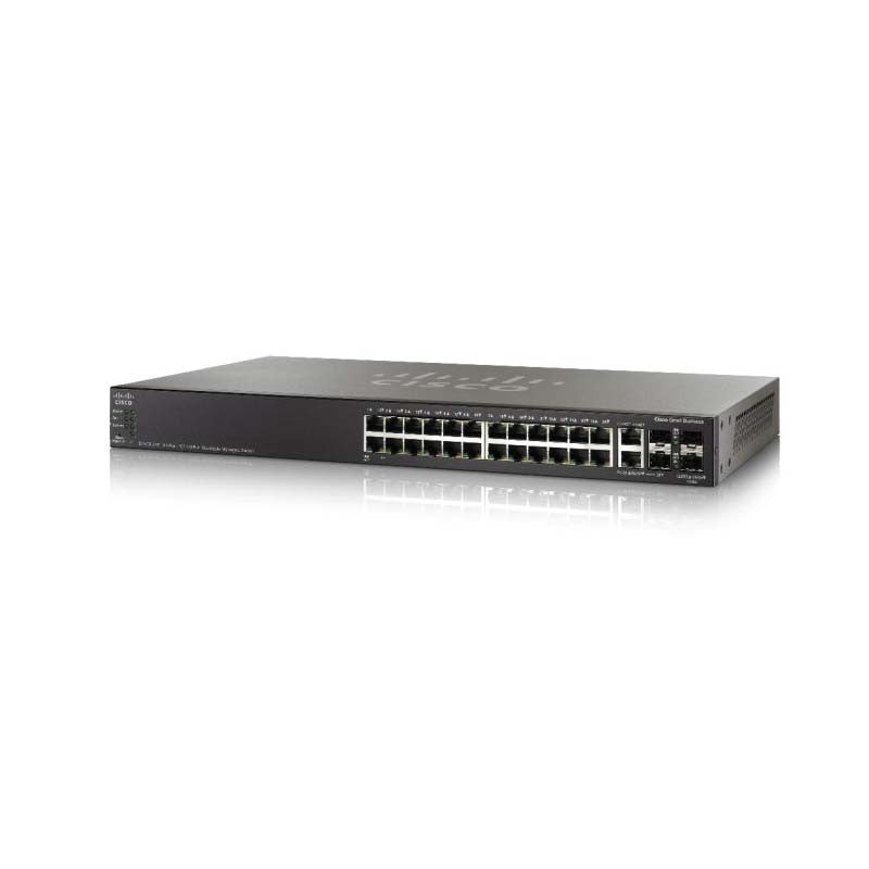 Cisco SG500X-24-K9 小型企业 500X 24 端口千兆以太网交换机，带 4 个 10G SFP+ 端口，可堆叠管理型交换机 <tc>交换机</tc> | 二手