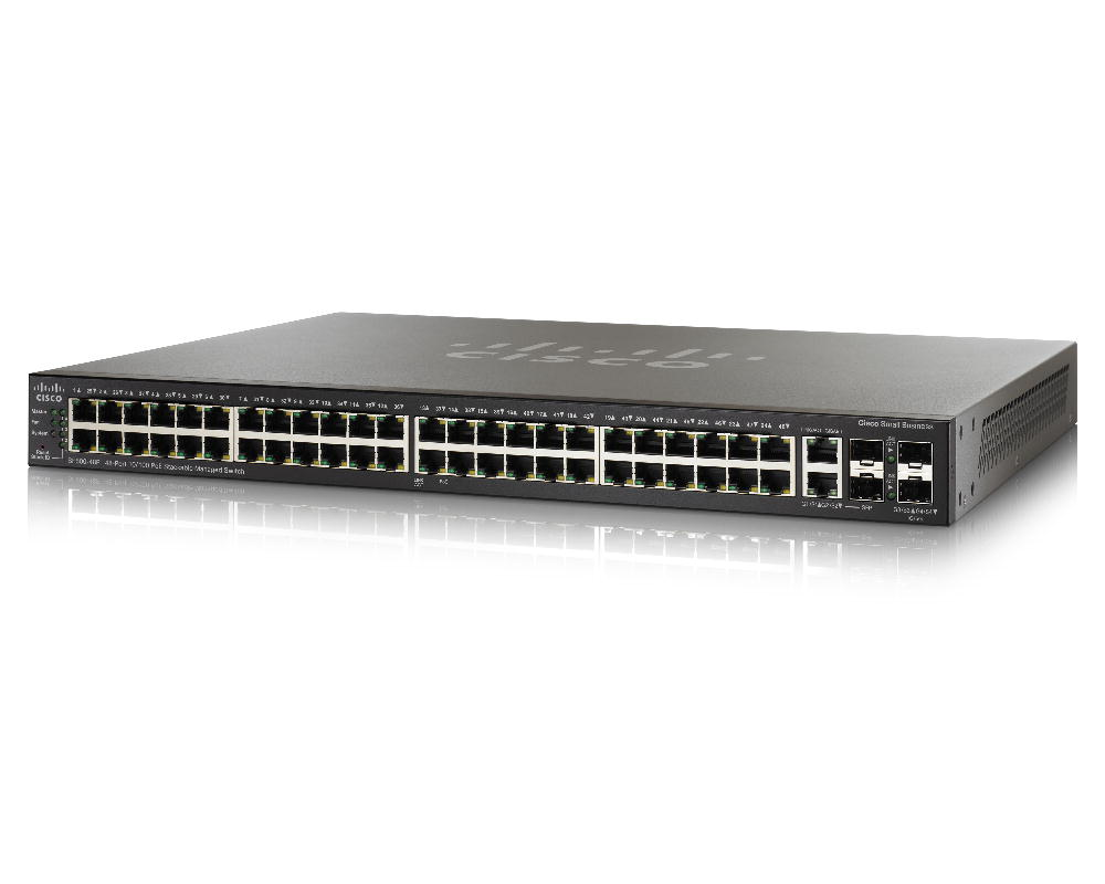 Cisco SG500X-48-K9 500X 48个千兆以太网端口 4个万兆SFP+端口 176 Gbps 可堆叠 L3 管理型交换机 <tc>交换机</tc> - | 新