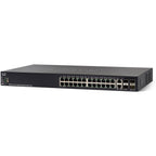 Cisco SG550X-24MP-K9-NA Thiết bị mạng quản lý có thể xếp chồng <tc>công tắc mạng</tc> - Cổng Ethernet 24 Gigabit - Tổng công suất PoE 195W - Định tuyến động L3 | Đã qua sử dụng