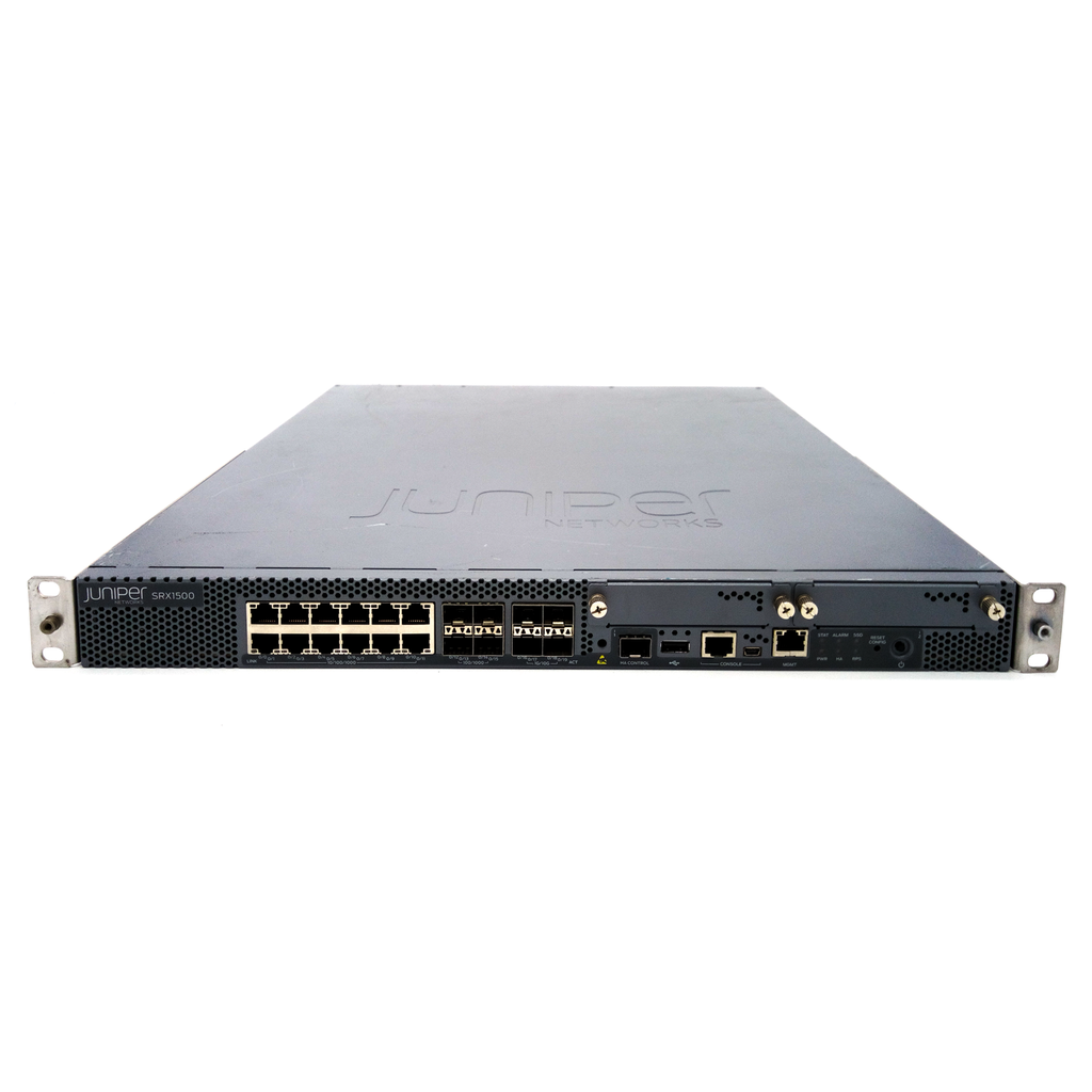 Juniper SRX1500-AC SRX1500 16x1G 4x10G SFP+ 9Gbps ​​100GB SSD Cổng bảo mật tường lửa thế hệ tiếp theo - | MỚI