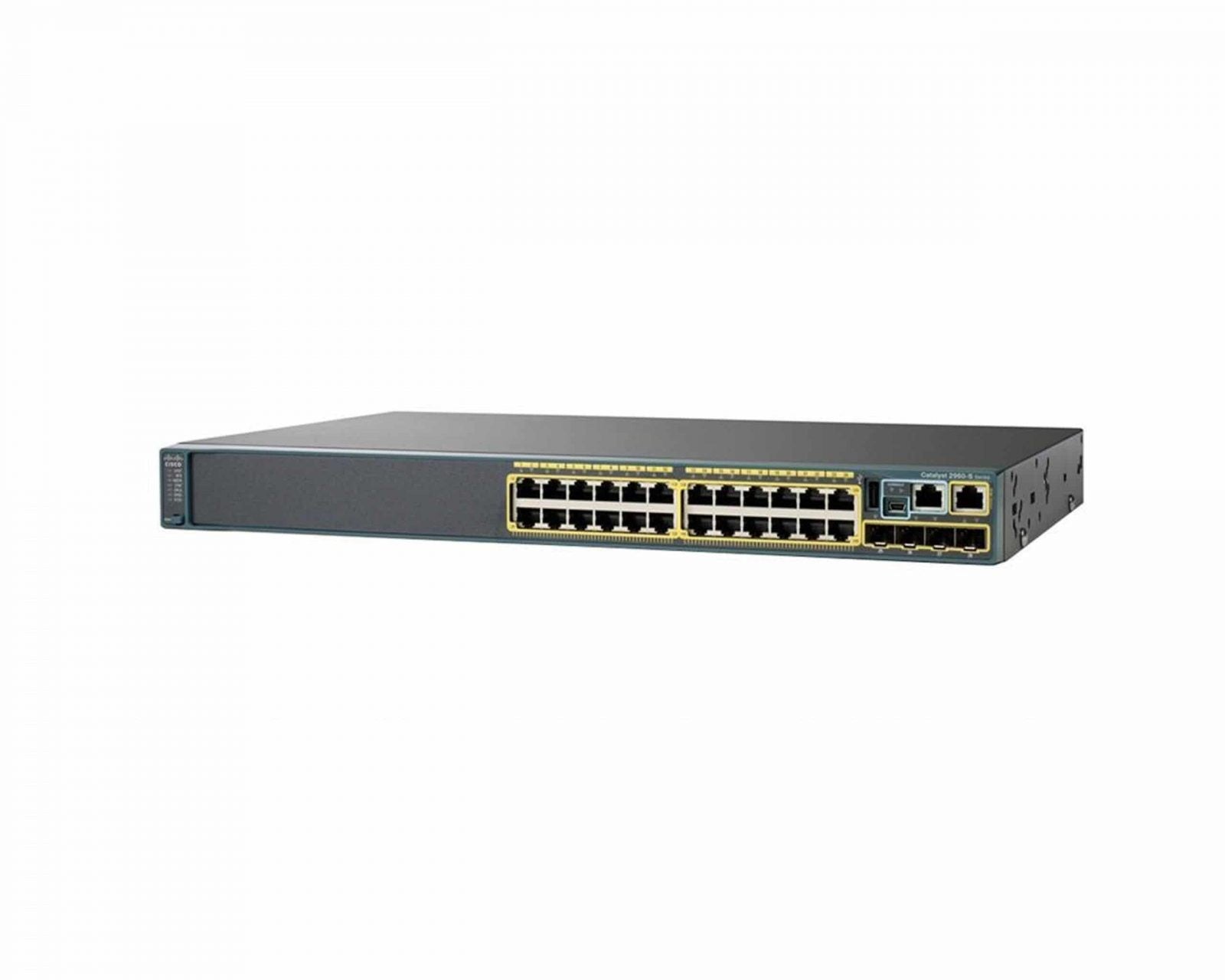 Cisco Catalyst 2960-S WS-C2960S-24PS-L 24-Port Gigabit PoE+ 370W 4x SFP LAN Base Switch | USED Main image