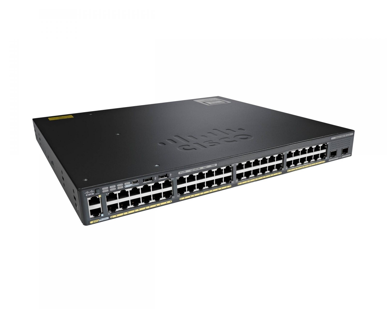 Cisco WS-C2960X-48LPD-L Catalyst 2960X 48x GbE PoE+ 370W 2x 10G SFP+ 216 Gbps LAN Base Switch | USED Secondary image