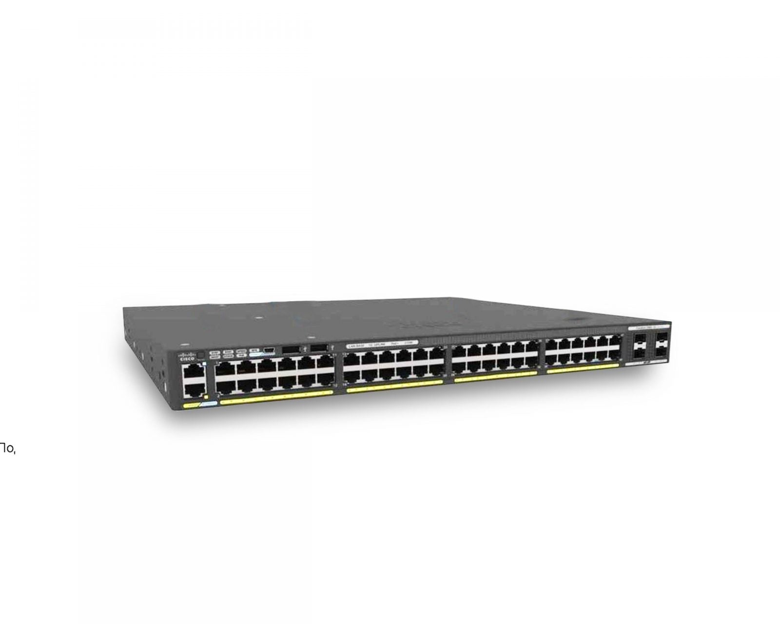 Cisco WS-C2960X-48LPS-L 48 ports GigE PoE <tc>Switch</tc> Alimentation secteur 740 W, 2 ports SFP+ LAN - | NOUVEAU