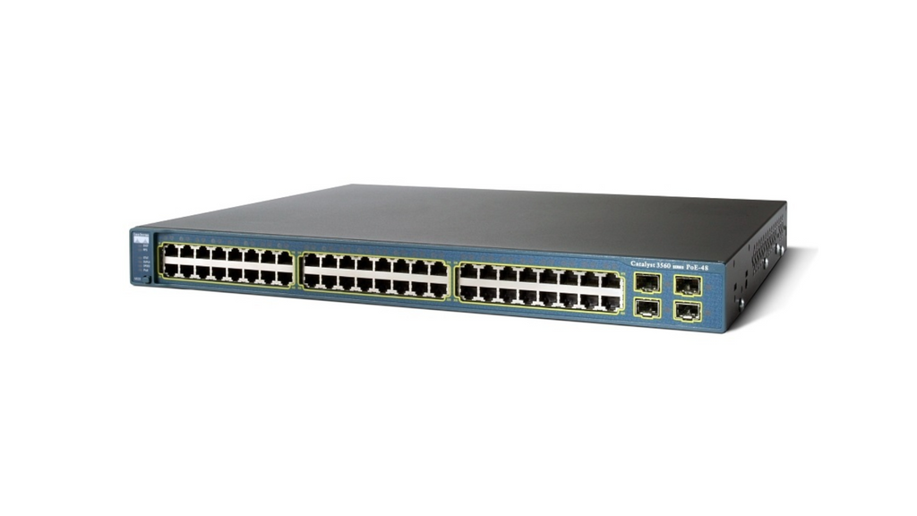Cisco WS-C3560-48TS-E Catalyst 3560 48-Port 10/100 4x GE SFP 32 Gbps IP Services Layer 3 Switch - | NEW