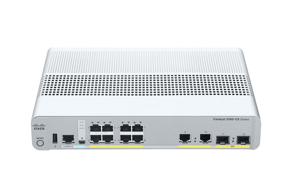 思科 WS-C3560CX-8XPD-S 3560-CX 6 个 1GE POE 端口 2 个多个 |用过的