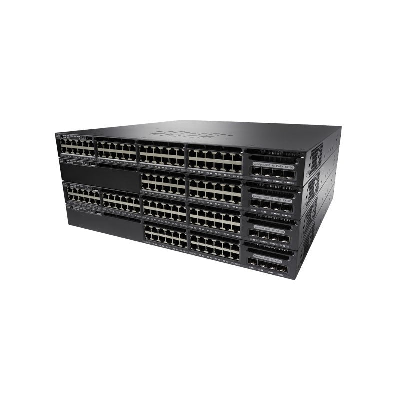 思科 WS-C3650-12X48UR-L Catalyst 3650 48 端口千兆以太网交换机，8 个 10G 上行链路 LAN 端口 <tc>交换机</tc> - | 新